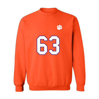 Clemson - NCAA Football : Easton Ware - Replica Shersey Crewneck Sweatshirt-0