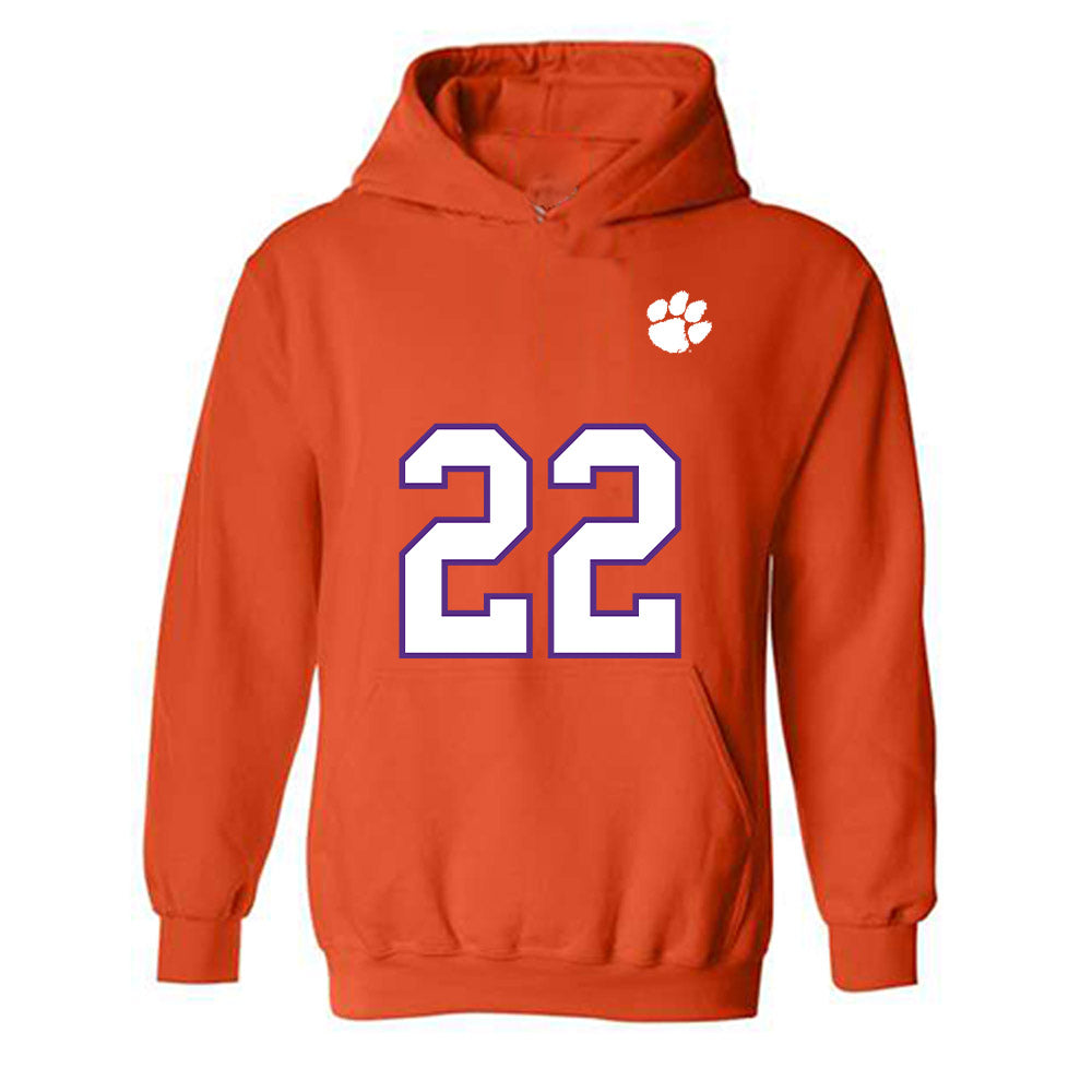 Clemson - NCAA Football : Dee Crayton - Replica Shersey Hooded Sweatshirt-0