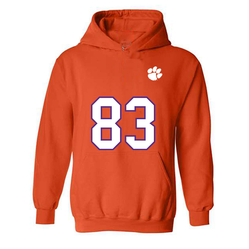 Clemson - NCAA Football : Ethan Stokes - Replica Shersey Hooded Sweatshirt-0