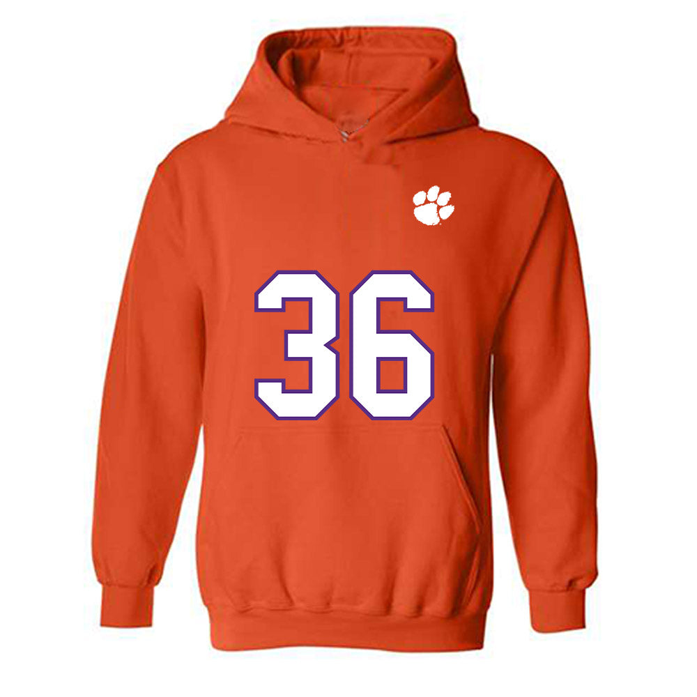 Clemson - NCAA Football : Peter Nearn - Replica Shersey Hooded Sweatshirt-0