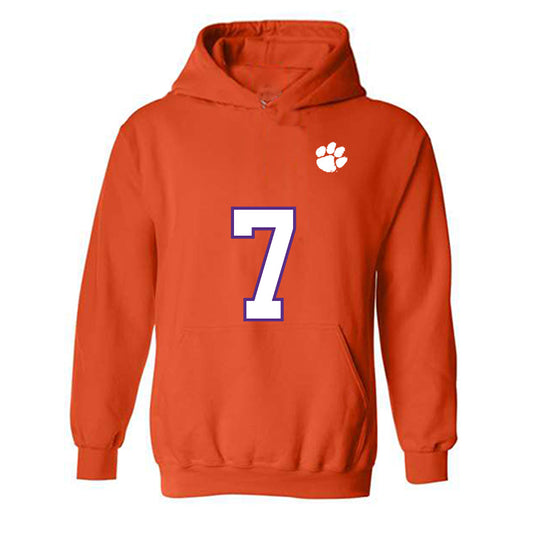 Clemson - NCAA Football : Logan Brooking - Replica Shersey Hooded Sweatshirt-0