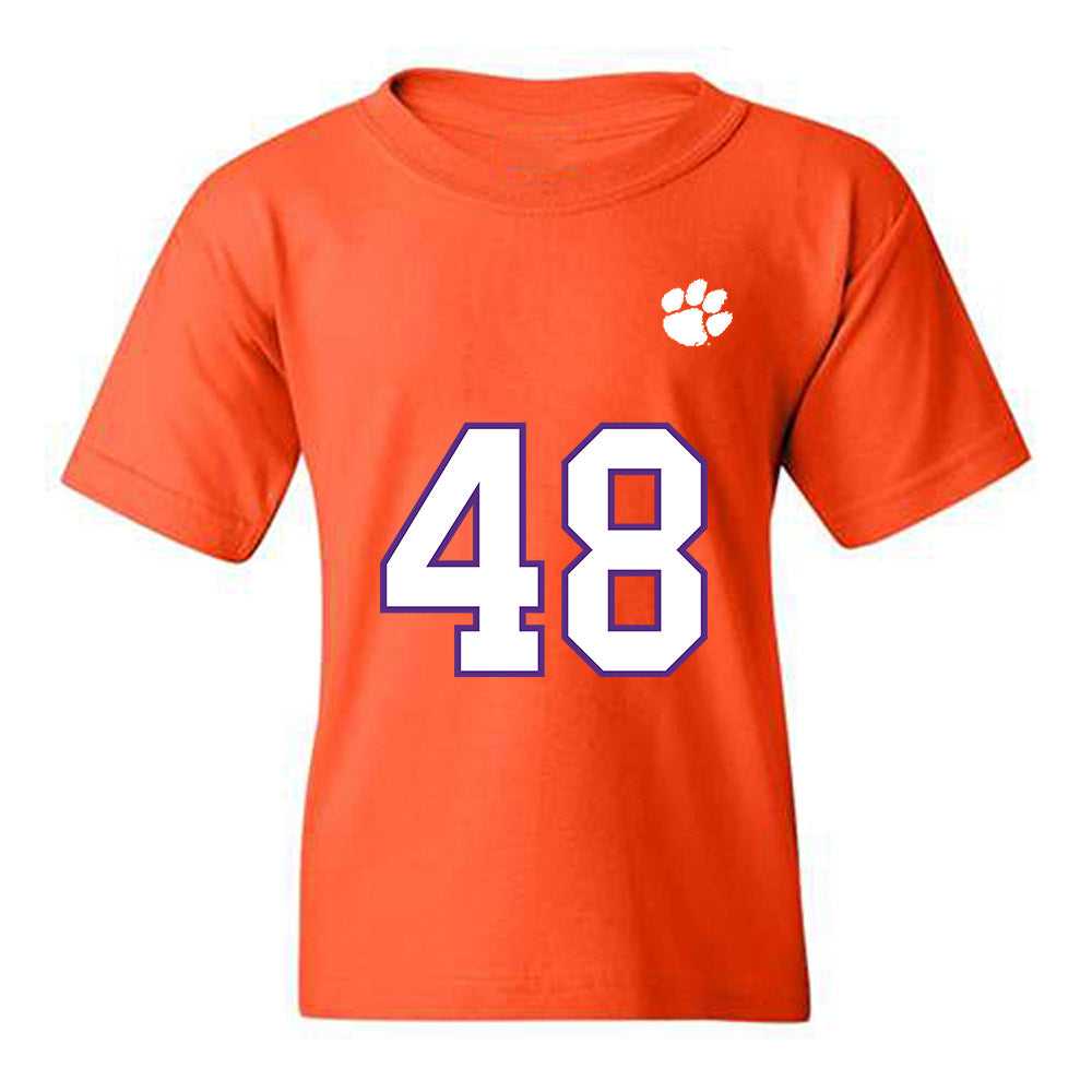 Clemson - NCAA Football : Charlie Reed - Replica Shersey Youth T-Shirt-0