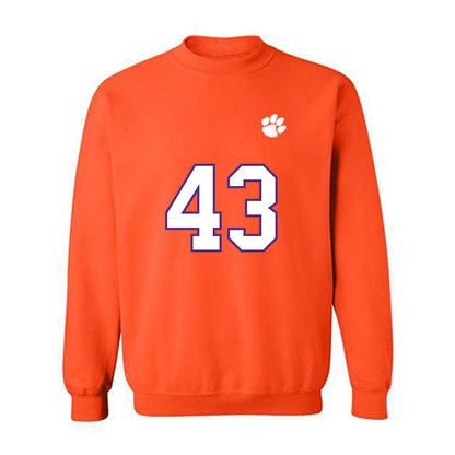 Clemson - NCAA Football : Billy Wilkes - Replica Shersey Crewneck Sweatshirt-0