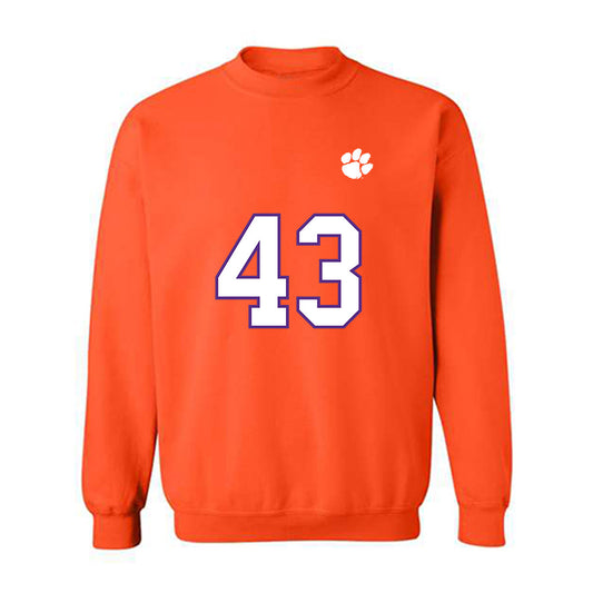 Clemson - NCAA Football : Billy Wilkes - Replica Shersey Crewneck Sweatshirt-0
