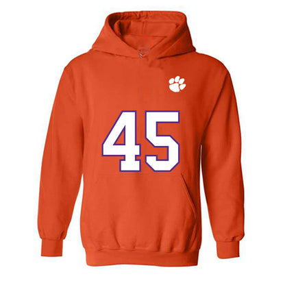 Clemson - NCAA Football : Philip Florenzo - Replica Shersey Hooded Sweatshirt-0