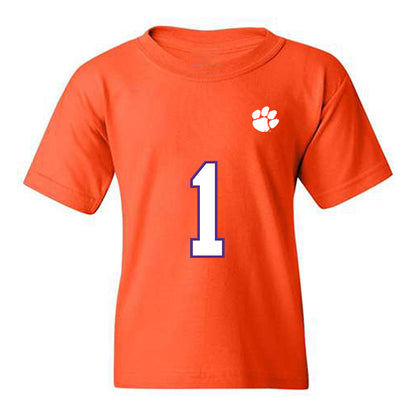 Clemson - NCAA Football : Max Brown - Replica Shersey Youth T-Shirt-0