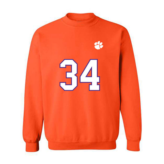 Clemson - NCAA Football : Max Wilson - Replica Shersey Crewneck Sweatshirt-0