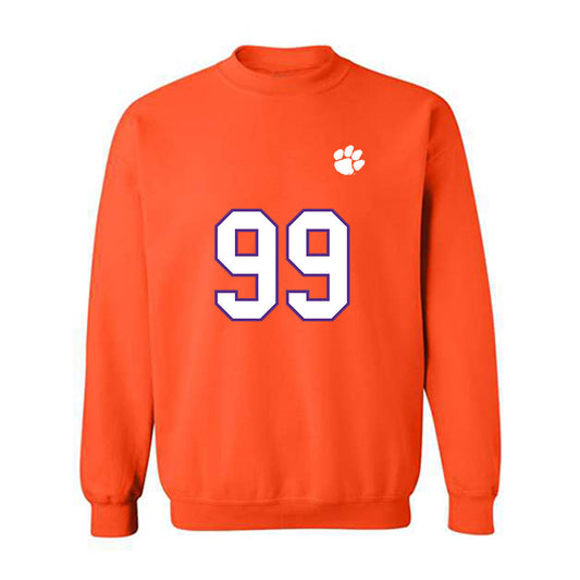 Clemson - NCAA Football : Hunter Helms - Replica Shersey Crewneck Sweatshirt-0