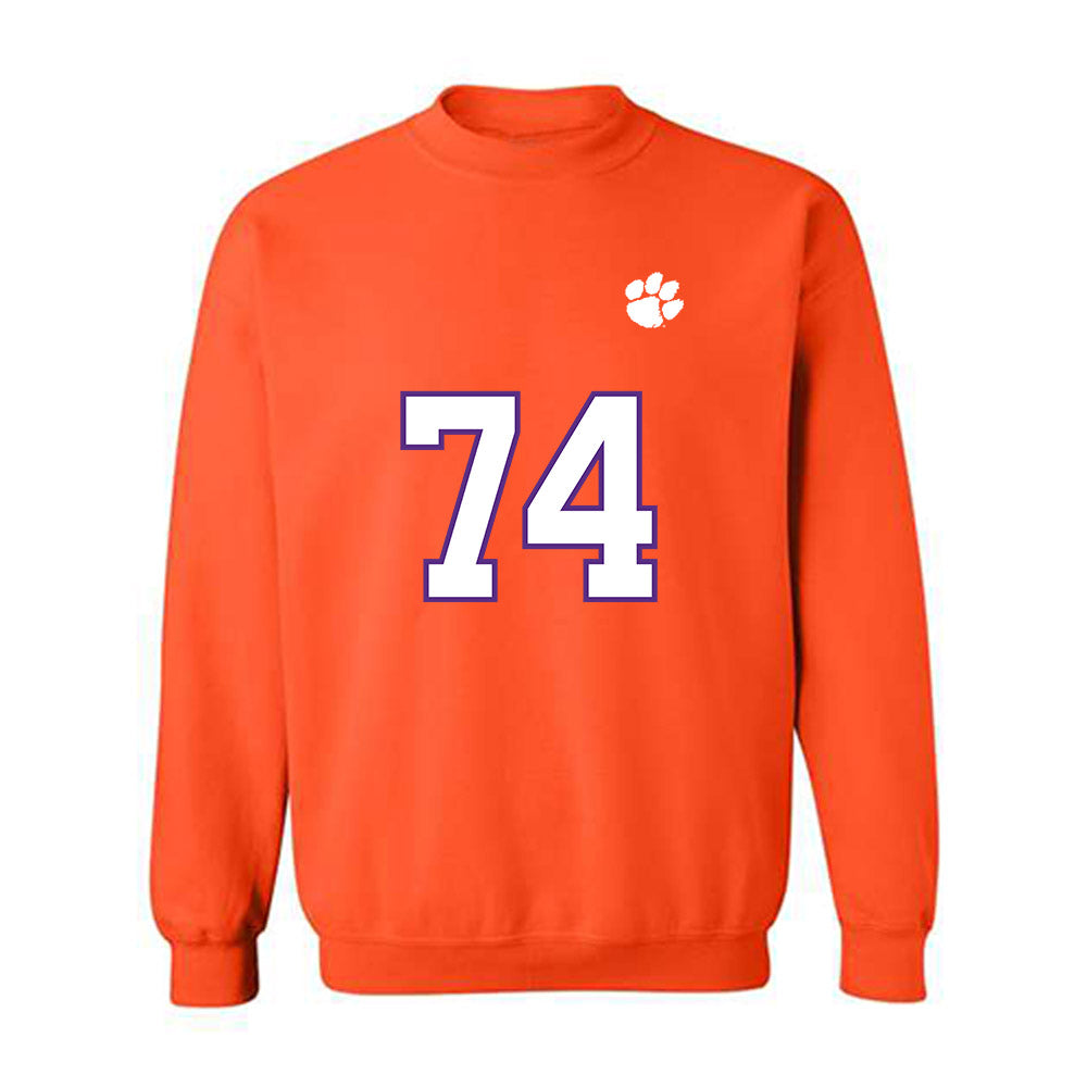 Clemson - NCAA Football : Brayden Jacobs - Replica Shersey Crewneck Sweatshirt-0