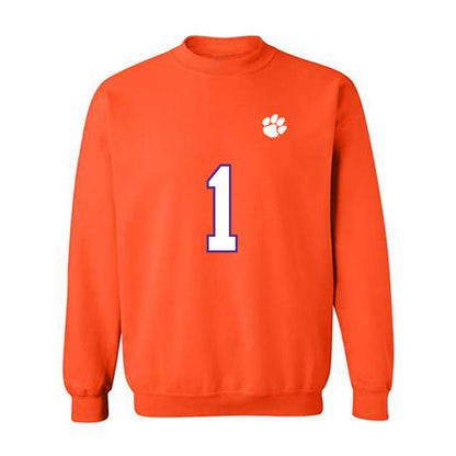 Clemson - NCAA Football : Max Brown - Replica Shersey Crewneck Sweatshirt-0