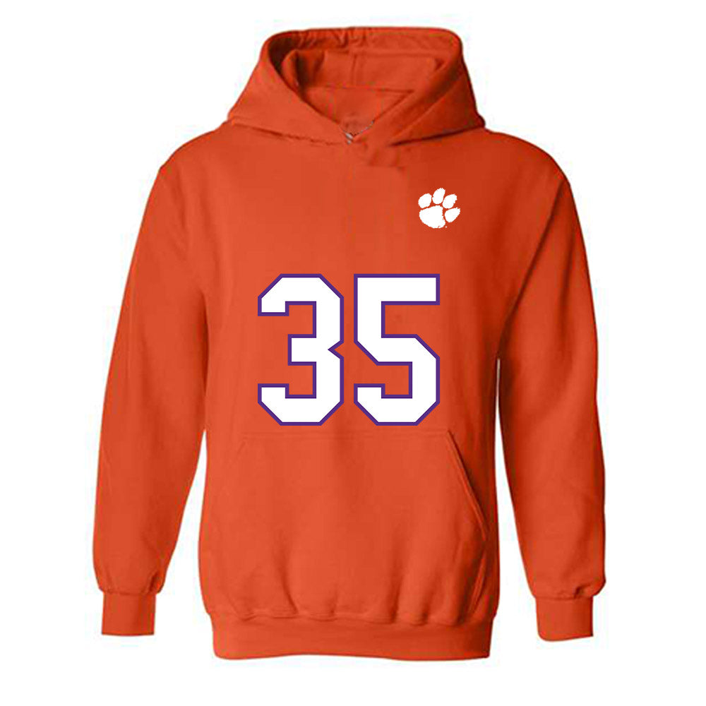 Clemson - NCAA Football : Jeremiah Alexander - Replica Shersey Hooded Sweatshirt-0