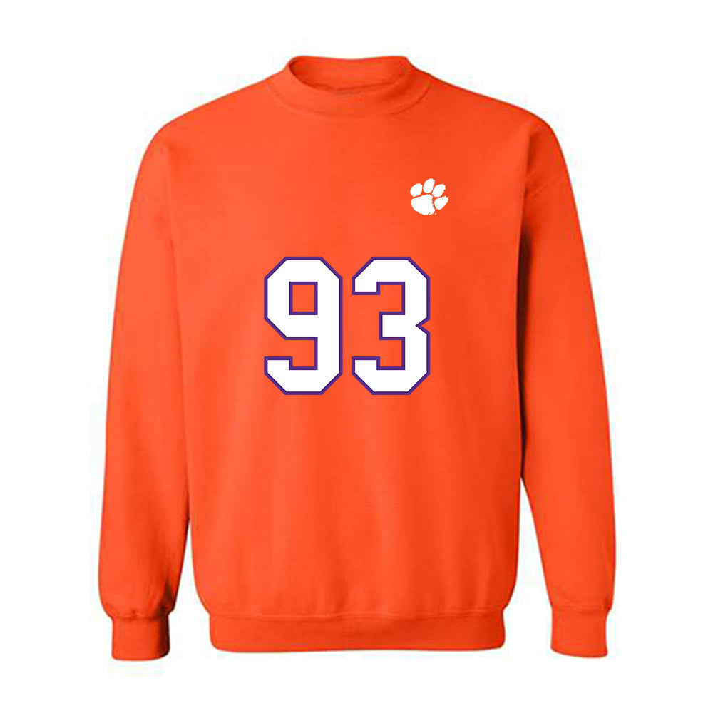 Clemson - NCAA Football : Caden Story - Replica Shersey Crewneck Sweatshirt-0