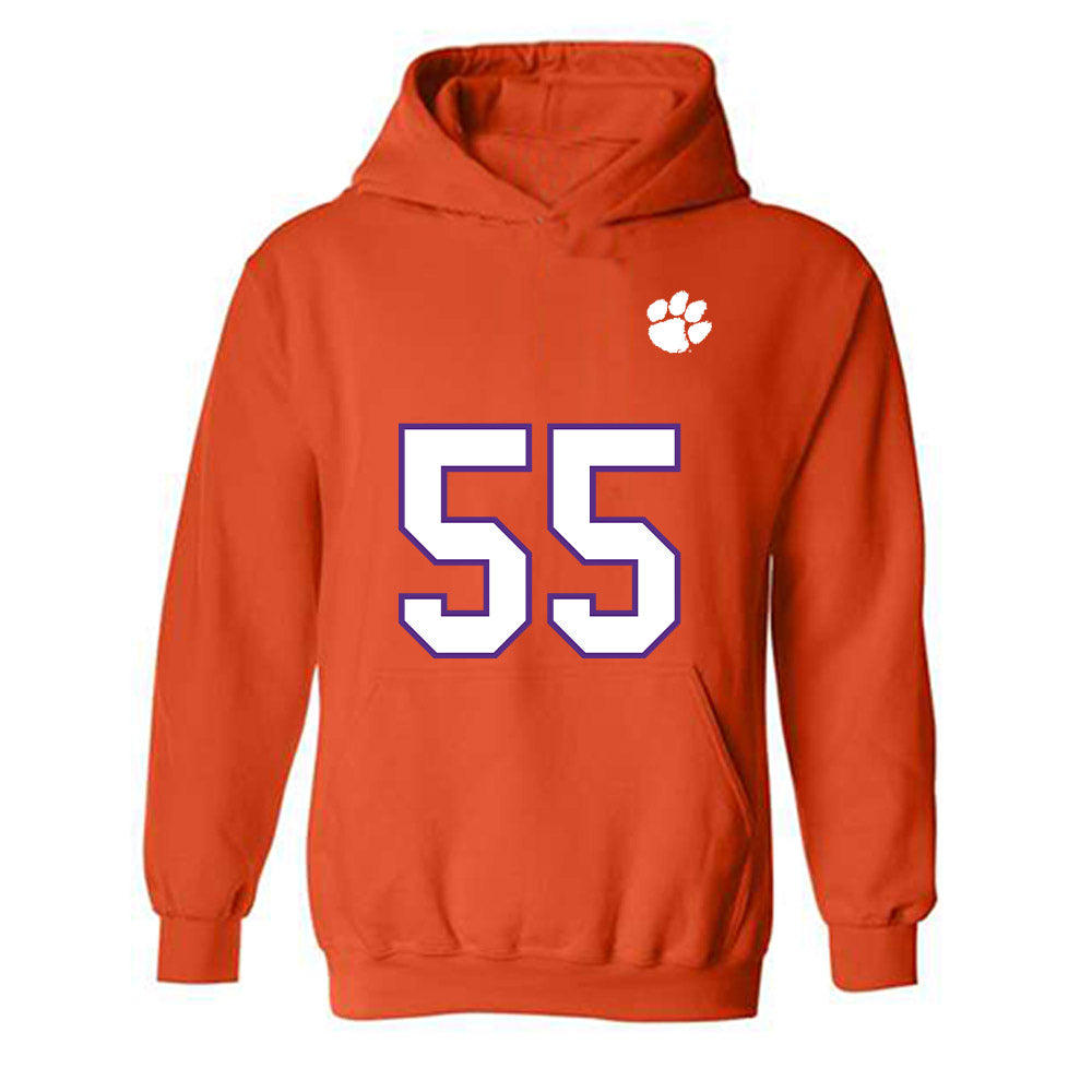 Clemson - NCAA Football : Payton Page - Replica Shersey Hooded Sweatshirt