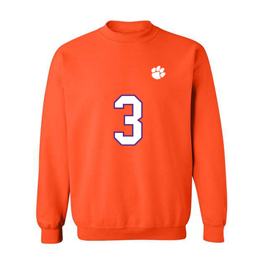 Clemson - NCAA Football : T.J. Parker - Replica Shersey Crewneck Sweatshirt-0