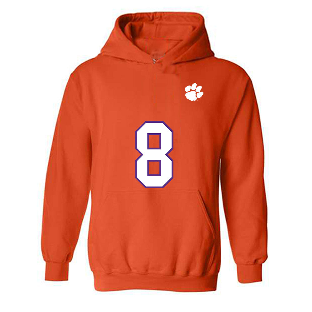Clemson - NCAA Football : Avieon Terrell - Replica Shersey Hooded Sweatshirt-0