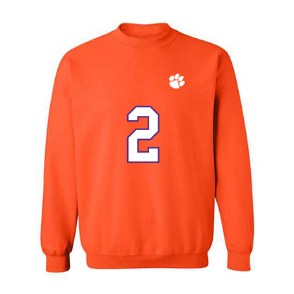 Clemson - NCAA Football : Cade Klubnik - Replica Shersey Crewneck Sweatshirt-0