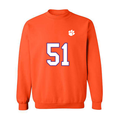 Clemson - NCAA Football : Gavin Blanchard - Replica Shersey Crewneck Sweatshirt-0