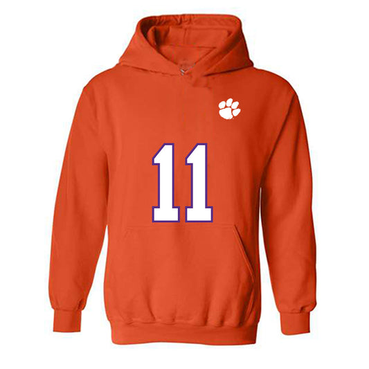 Clemson - NCAA Football : Polo Anderson - Replica Shersey Hooded Sweatshirt-0
