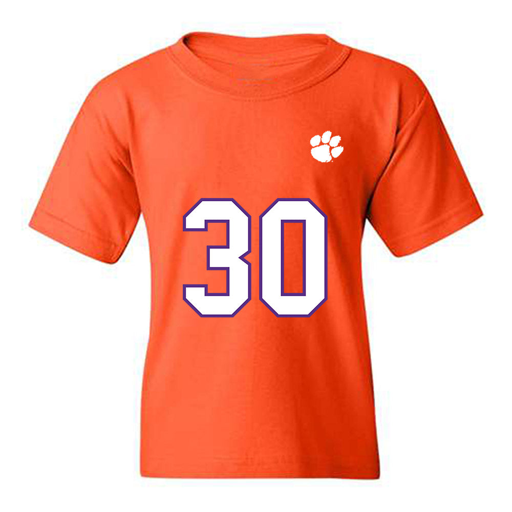Clemson - NCAA Football : Kylen Webb - Replica Shersey Youth T-Shirt-0