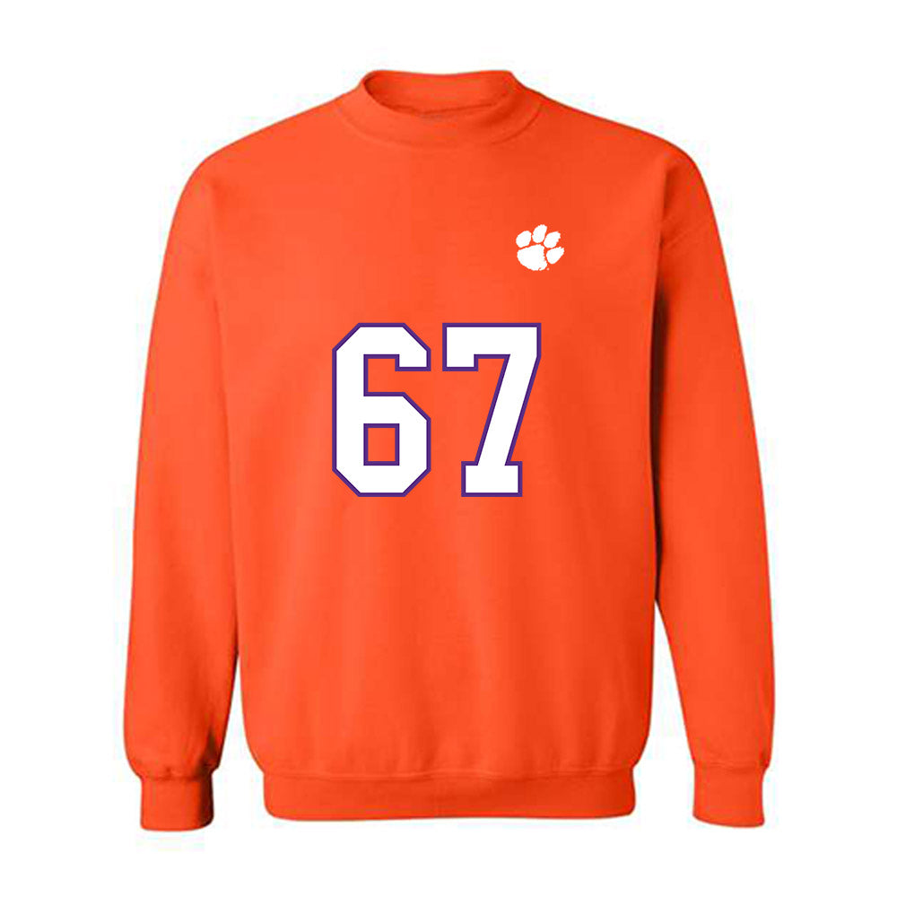 Clemson - NCAA Football : Nathan Brooks - Replica Shersey Crewneck Sweatshirt-0