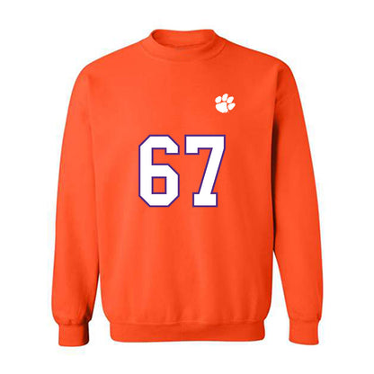 Clemson - NCAA Football : Nathan Brooks - Replica Shersey Crewneck Sweatshirt-0