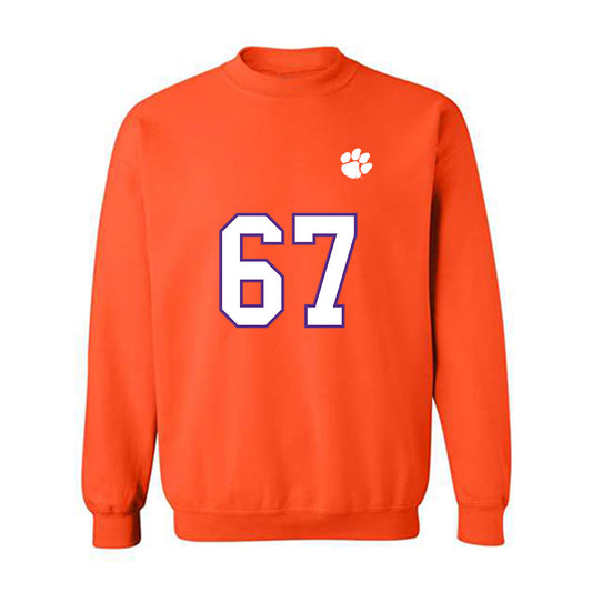 Clemson - NCAA Football : Nathan Brooks - Replica Shersey Crewneck Sweatshirt-0