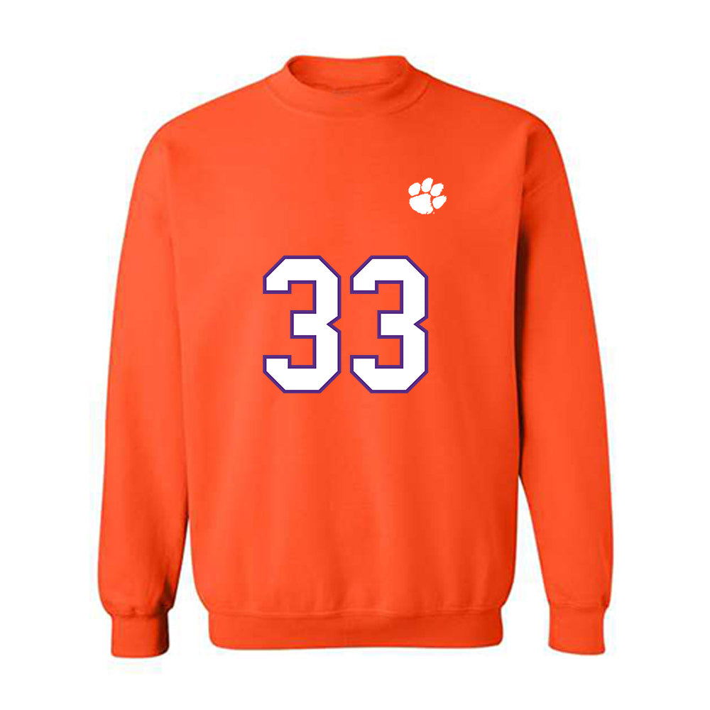 Clemson - NCAA Football : Griffin Batt - Replica Shersey Crewneck Sweatshirt-0