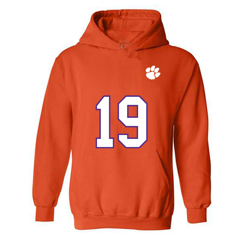Clemson - NCAA Football : Keith Adams Jr. - Replica Shersey Hooded Sweatshirt-0