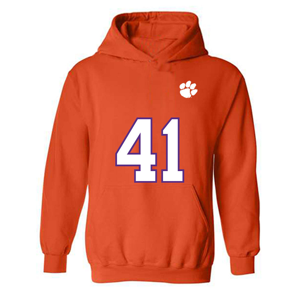 Clemson - NCAA Football : Caleb Nix - Replica Shersey Hooded Sweatshirt