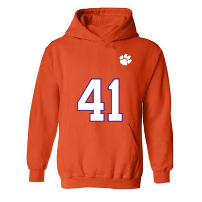 Clemson - NCAA Football : Caleb Nix - Replica Shersey Hooded Sweatshirt