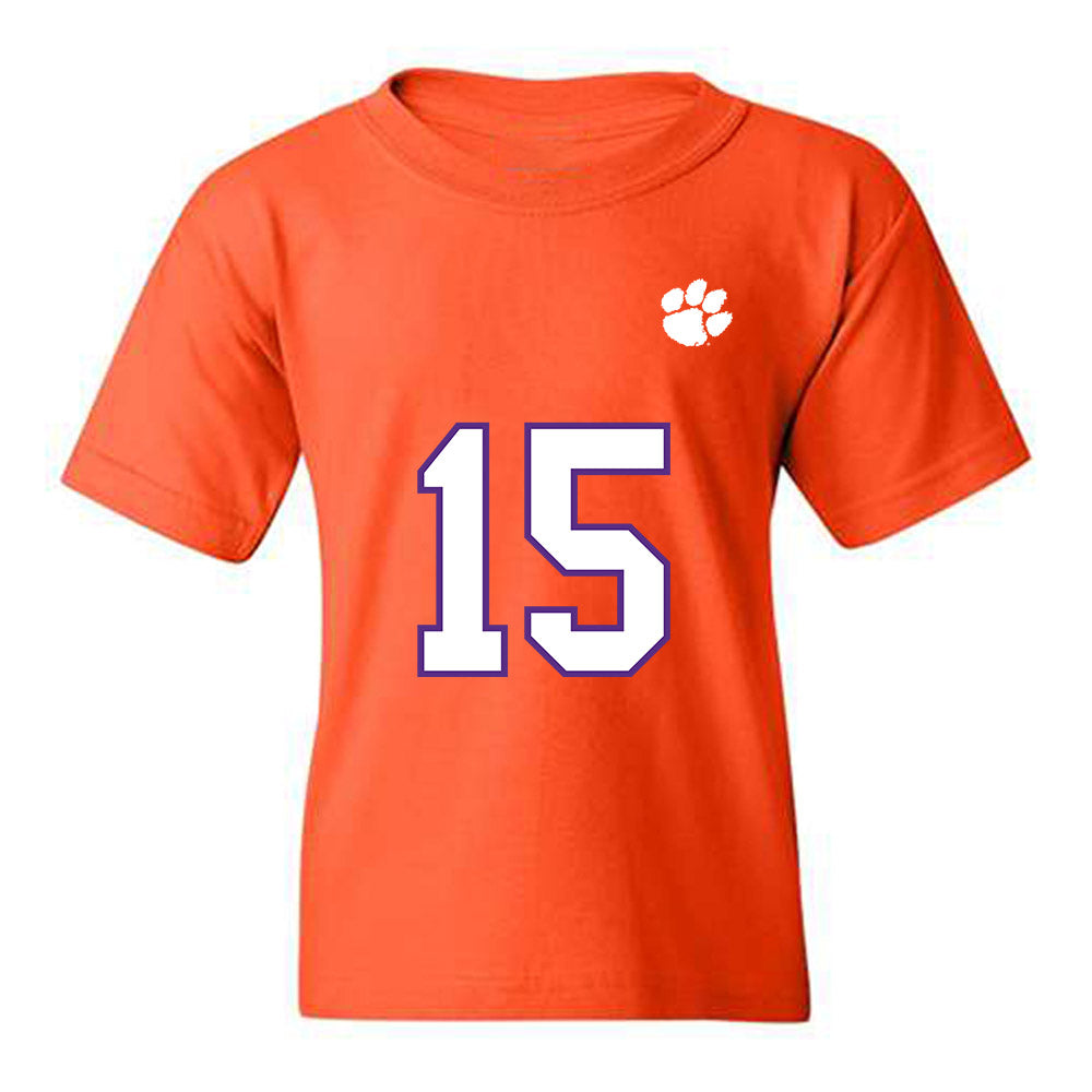 Clemson - NCAA Football : Chris Denson - Replica Shersey Youth T-Shirt-0