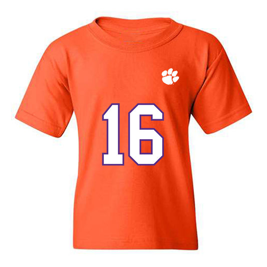 Clemson - NCAA Football : Chris Johnson Jr. - Replica Shersey Youth T-Shirt-0