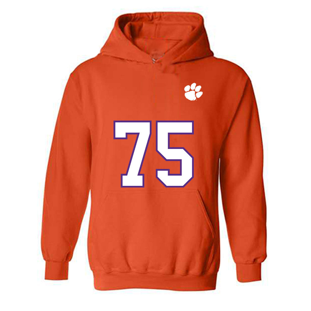 Clemson - NCAA Football : Tucker Kattus - Replica Shersey Hooded Sweatshirt-0