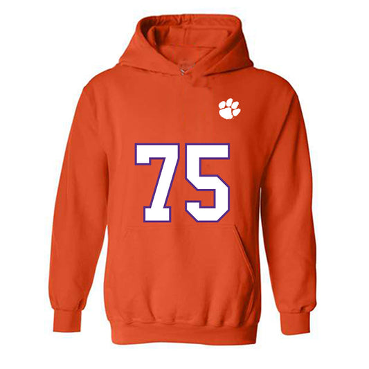 Clemson - NCAA Football : Tucker Kattus - Replica Shersey Hooded Sweatshirt-0