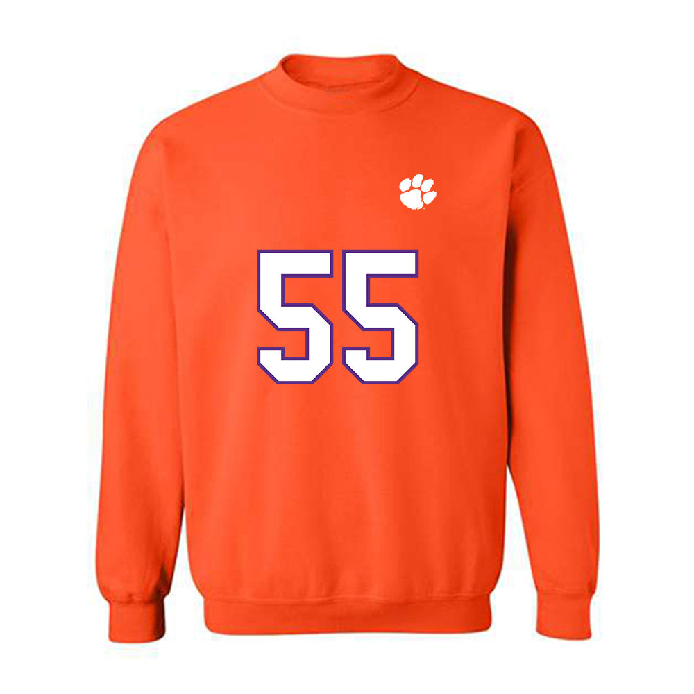 Clemson - NCAA Football : Harris Sewell - Replica Shersey Crewneck Sweatshirt-0