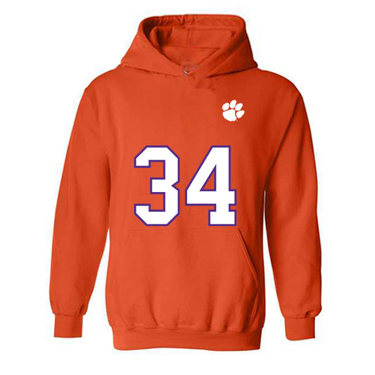 Clemson - NCAA Football : Max Wilson - Replica Shersey Hooded Sweatshirt-0