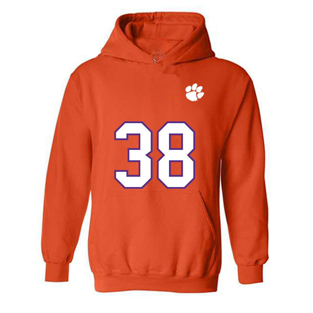 Clemson - NCAA Football : Robert Gunn III - Replica Shersey Hooded Sweatshirt-0