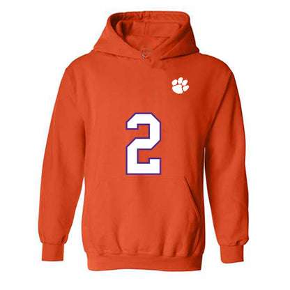 Clemson - NCAA Football : Cade Klubnik - Replica Shersey Hooded Sweatshirt-0