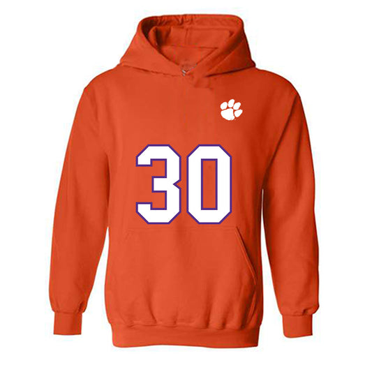 Clemson - NCAA Football : Kylen Webb - Replica Shersey Hooded Sweatshirt-0