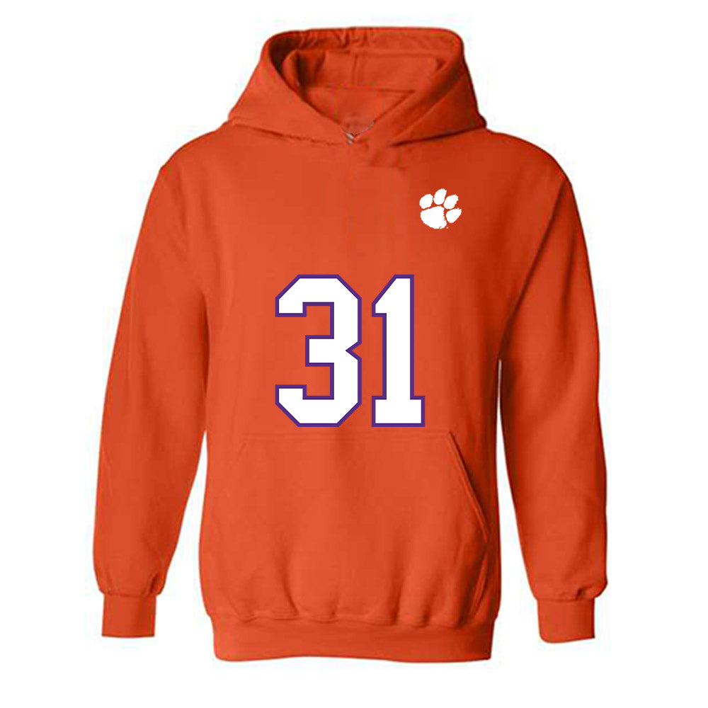 Clemson - NCAA Football : Joe Wilkinson - Replica Shersey Hooded Sweatshirt-0