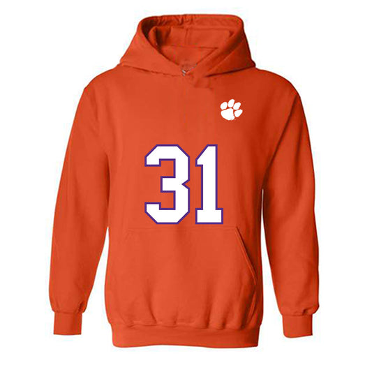 Clemson - NCAA Football : Joe Wilkinson - Replica Shersey Hooded Sweatshirt-0