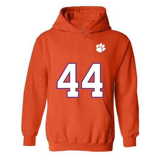 Clemson - NCAA Football : Banks Pope - Replica Shersey Hooded Sweatshirt-0