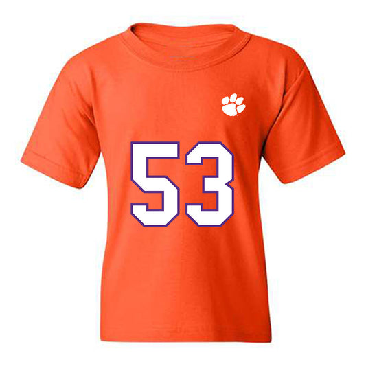Clemson - NCAA Football : Ryan Linthicum - Replica Shersey Youth T-Shirt-0