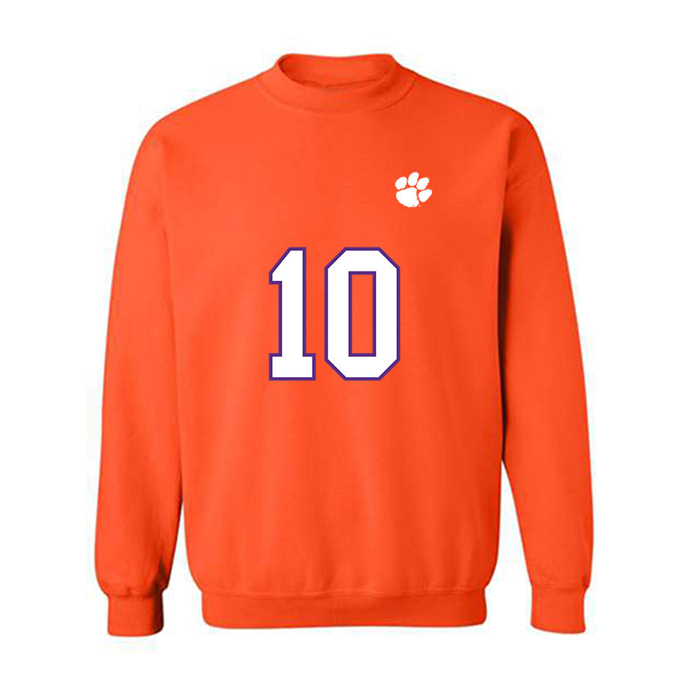 Clemson - NCAA Football : Jeadyn Lukus - Replica Shersey Crewneck Sweatshirt-0