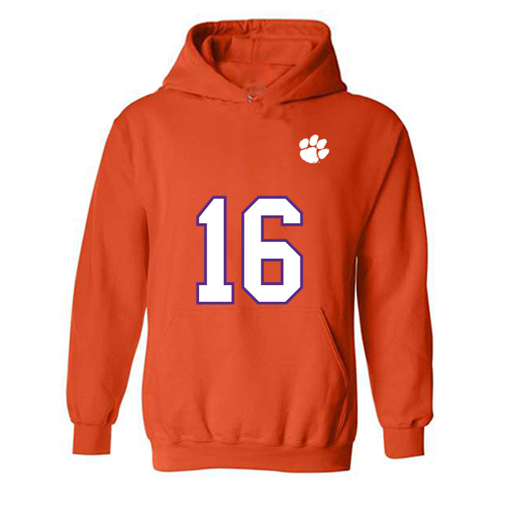 Clemson - NCAA Football : Cade Trotter - Replica Shersey Hooded Sweatshirt-0