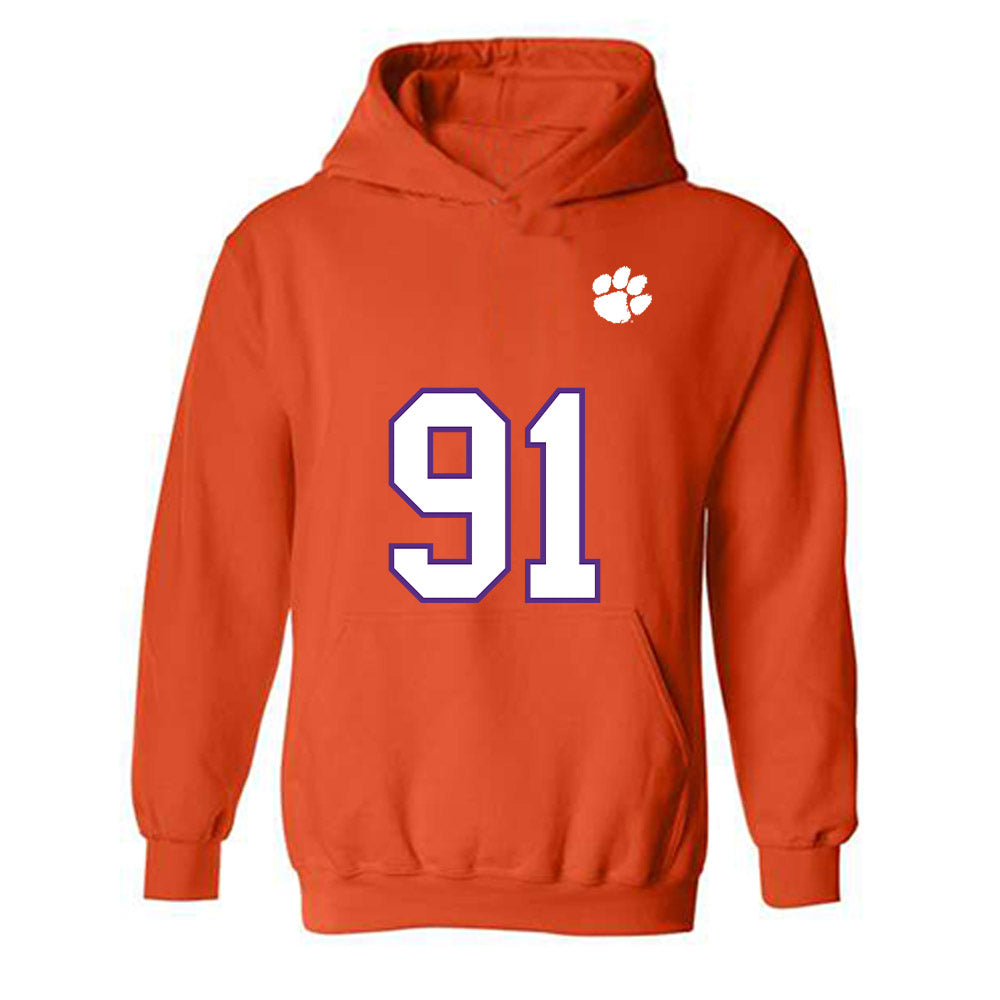 Clemson - NCAA Football : Zaire Patterson - Replica Shersey Hooded Sweatshirt