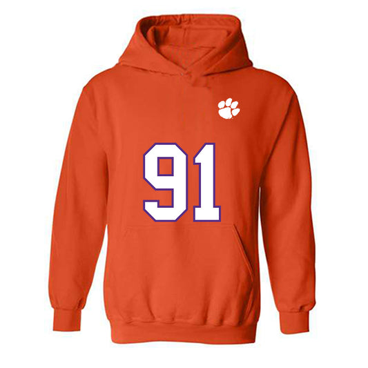 Clemson - NCAA Football : Zaire Patterson - Replica Shersey Hooded Sweatshirt