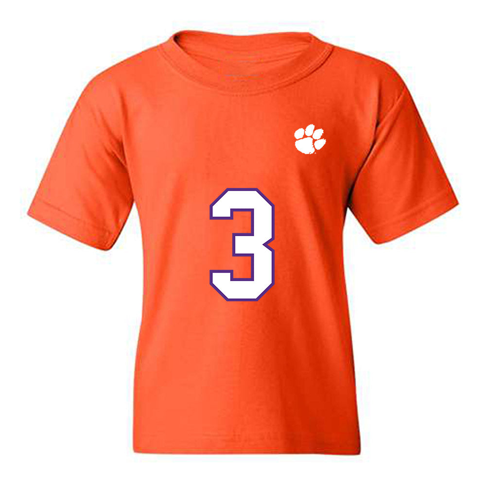 Clemson - NCAA Football : T.J. Parker - Replica Shersey Youth T-Shirt-0