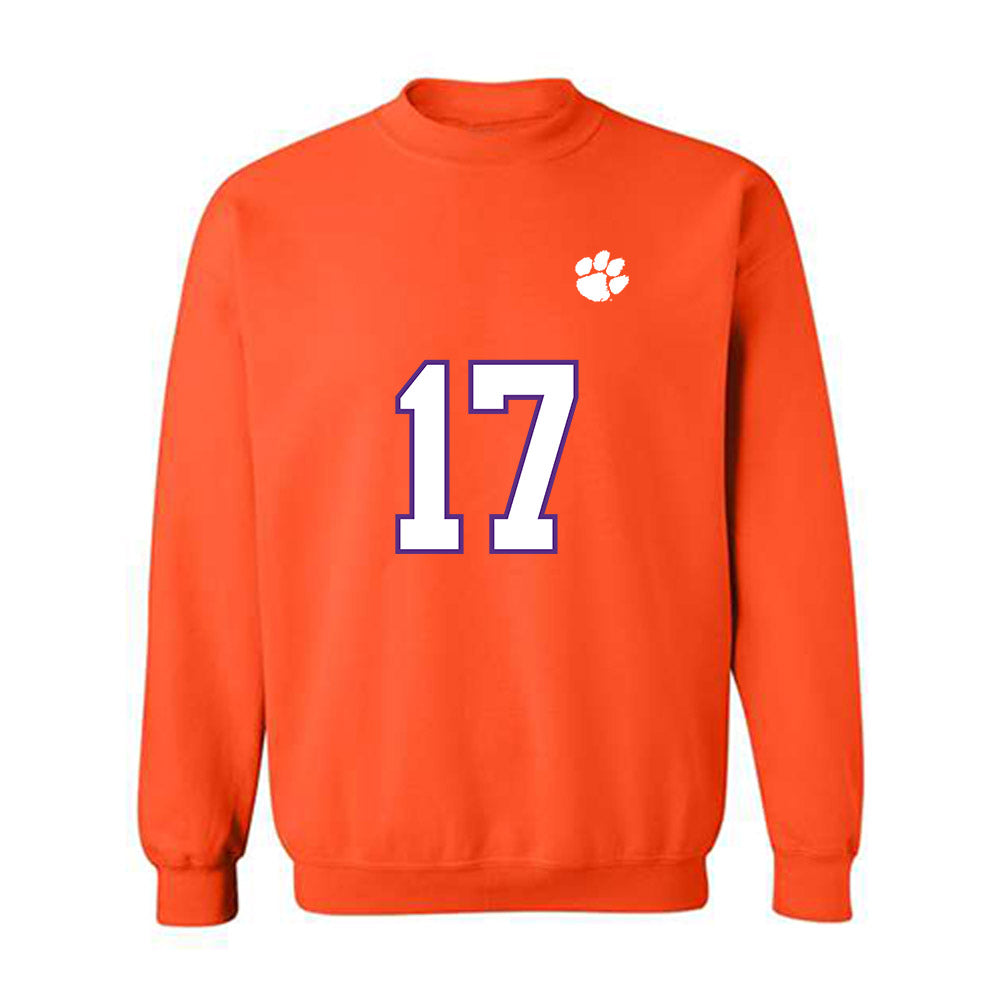 Clemson - NCAA Football : Wade Woodaz - Replica Shersey Crewneck Sweatshirt-0