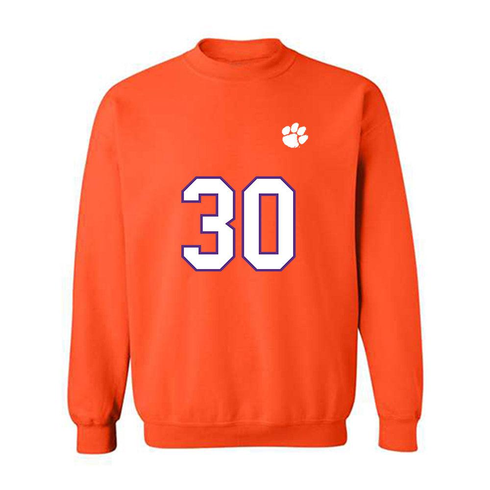 Clemson - NCAA Football : Kylen Webb - Replica Shersey Crewneck Sweatshirt-0